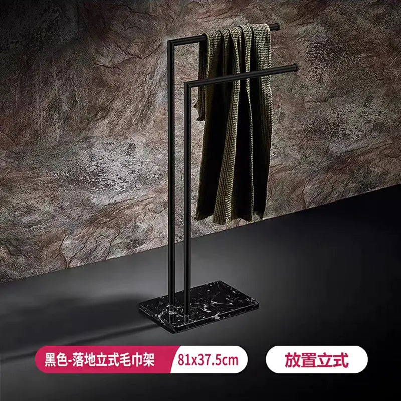 Marble Freestanding Towel Rack for Bathroom Storage