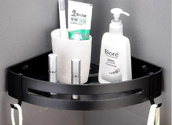 No-Drill Bathroom Storage Rack