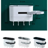 Hair Dryer Hanger for Bathroom Storage Shelf