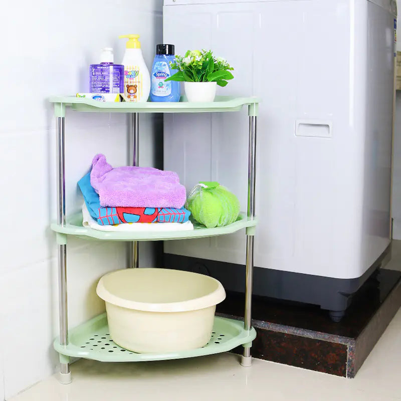 3-Tier Triangular Bathroom Storage Rack for Toilets