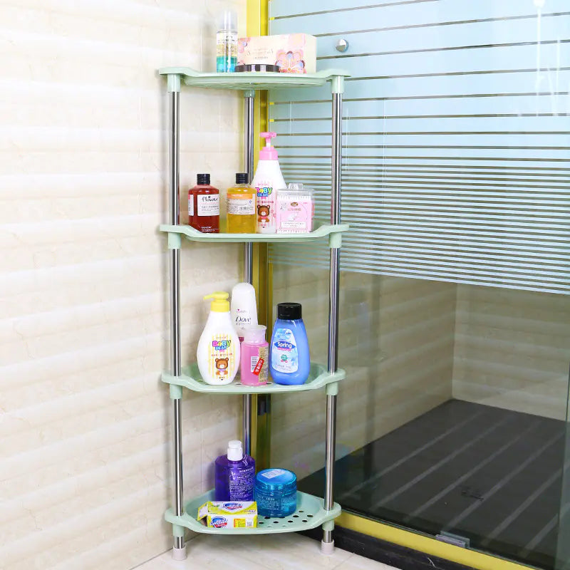 3-Tier Triangular Bathroom Storage Rack for Toilets
