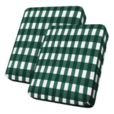 hyha Printing Sofa Couch Cushion Covers Replacement Individual Seat Cushion Covers Magic Sofa Covers Washable for Sectional Pets Pattern Sofa Slipcovers (2 Cushion Loveseat Green White Plaid)